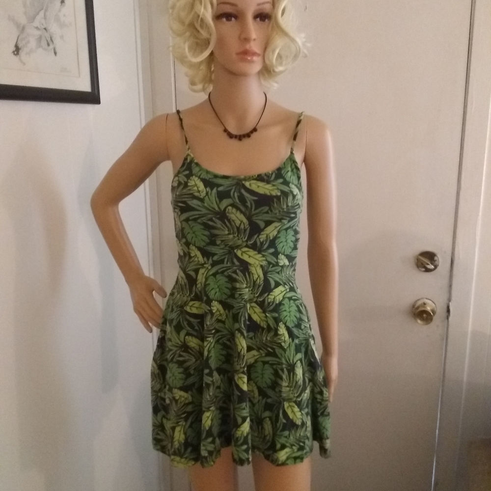 "Divided" Tropical Dress